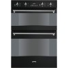 Smeg DOSC34N Classic Multifunction Electric Built In Double Oven Black