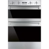 GRADE A1 - Smeg DOSF634X Classic Multifunction Electric Built In Double Oven Stainless Steel