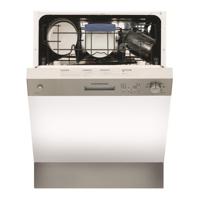 NordMende DSSN60IX 12 Place Semi Integrated Dishwasher - Stainless Steel Control Panel