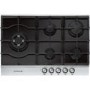 De Dietrich DTG1175X 72cm Wide Five Burner Gas-on-glass Hob With Stainless Steel Trim