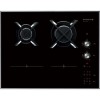 De Dietrich DTi1102V 65cm Dual Fuel Induction &amp; Gas Hob In Black With Bevelled Edge