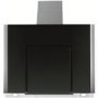 Gorenje DVG8545AX Angled 80cm Wide Chimney Cooker Hood Black Glass And Stainless Steel