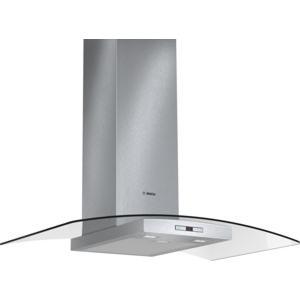 Bosch DWA097E51B 90cm Stainless Steel Chimney Cooker Hood With Curved Glass Canopy
