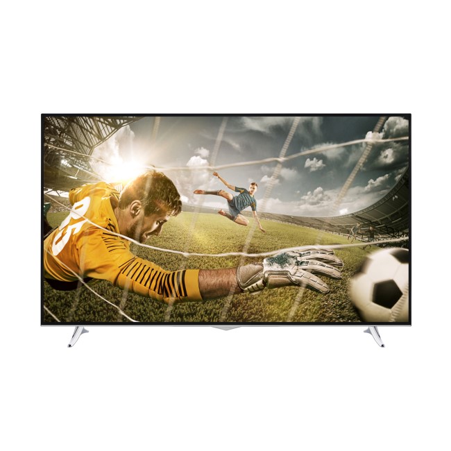GRADE A1 - electriQ 65" 4K Ultra HD LED Smart TV with Freeview HD and Freeview Play