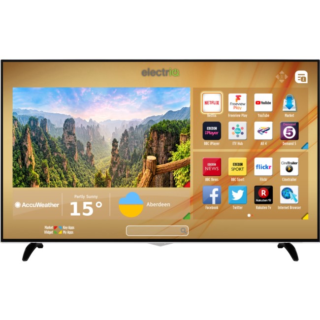 electriQ 65" 4K Ultra HD Dolby Vision HDR LED Smart TV with Freeview HD and Freeview Play