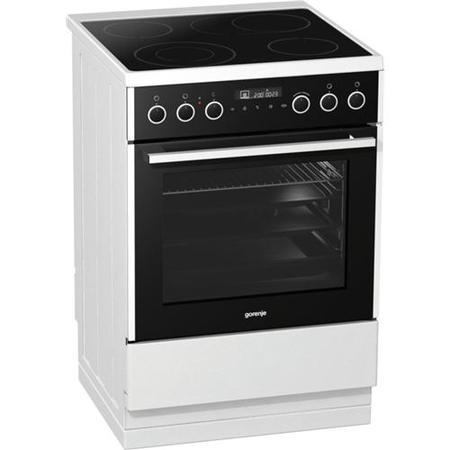 Gorenje EC647A21WV 475746 60cm Wide Electric Cooker With Multifunction Oven And Ceramic Hob White