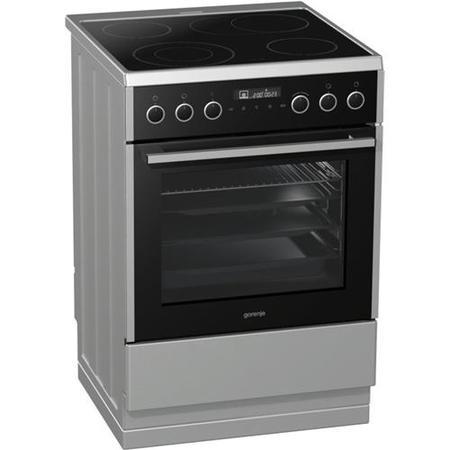 Gorenje EC647A21XV 471274 60cm Wide Electric Cooker With Multifunction Oven And Ceramic Hob Stainless Steel