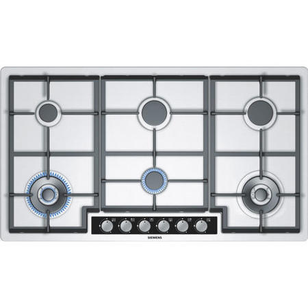 GRADE A2 - Light cosmetic damage - SIEMENS EC945TB91E iQ500 Extra Wide 90cm Gas Hob in Stainless steel