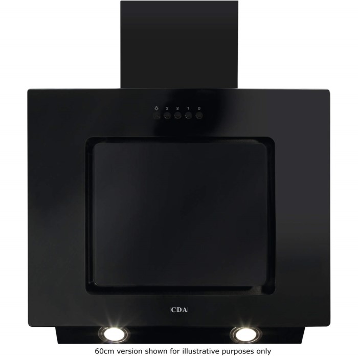 Cda Angled Extractor Black Glass Cda Angled Extractor Black Glass