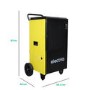 electriQ 70L Industrial Portable Dehumidifier with Metal Body & Large Wheels