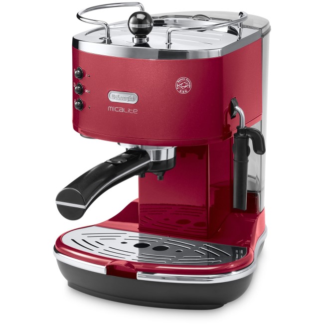 GRADE A1 - De Longhi Delonghi ECOM310.R Icona Micalite Espresso Coffee Machine - Red