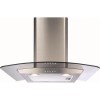 GRADE A1 - CDA ECP62SS Curved Glass 60cm Chimney Cooker Hood Stainless Steel