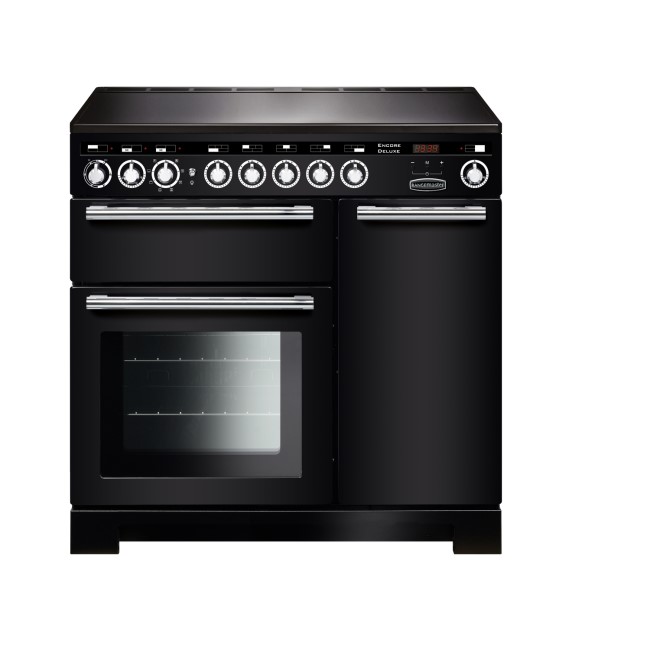 Rangemaster EDL90EIBLC Encore Deluxe 90cm Electric Range Cooker with Induction Hob Black
