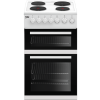 Beko EDP503W Freestanding 50cm Double Oven Electric Cooker With Sealed Plate Hob - White