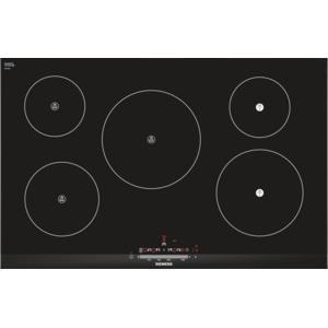 Siemens EH875FM27E 81cm Wide Touch Control 5 Zone Induction Hob - Black With Facetted Front Edge
