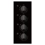 electriQ Ceramic 60cm Black Glass Hob With Knob Control 