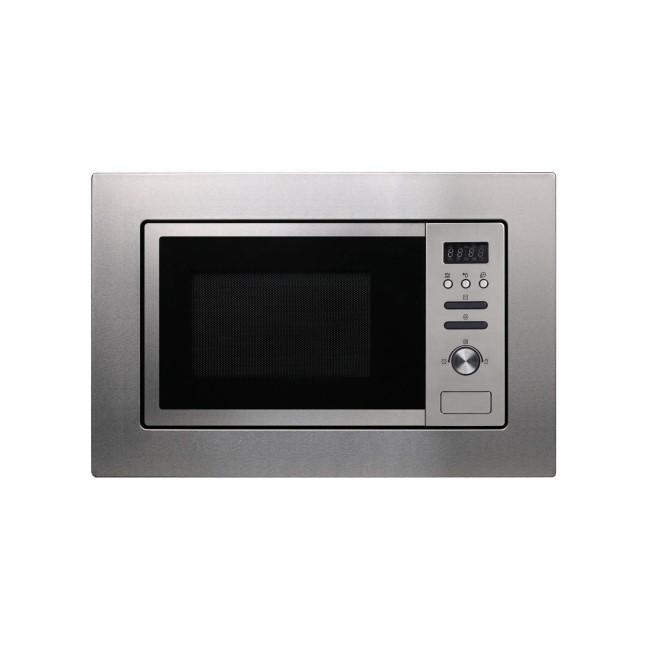 GRADE A3  - ElectriQ 20L Built-in digital Microwave with Grill in Stainless Steel
