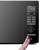 electriQ 25L Digital 900w Inverter Microwave Oven Black with Touch Door Opening