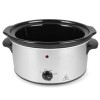 GRADE A1 - electriQ 3.5L Stainless Steel Slow Cooker - For 1 to 3 people