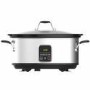 electriQ 6.2L Slow Cooker with Digital LED Display & Cool Touch Handles - Stainless Steel 