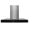 GRADE A1 - electriQ 90cm Slimline Box Touch Control Stainless Steel Chimney Cooker Hood 