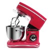 GRADE A1 - ElectriQ 5.2 Litre Kitchen Stand Mixer 1500w Red with Attachments