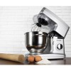 electriQ 5.2L 1500W Stand Mixer with 3 Mixing Attachments - Silver