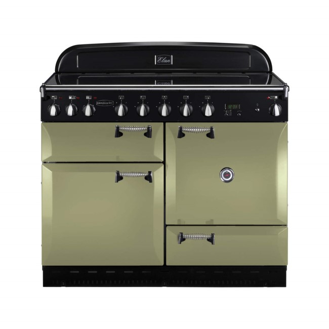 Rangemaster 101010 Elan 110cm Electric Range Cooker With Induction Hob - Olive Green