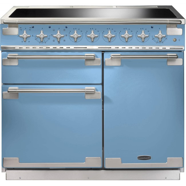 Rangemaster ELS100EICA 100190 Elise 100 Electric Range Cooker With Induction Hob In China Blue