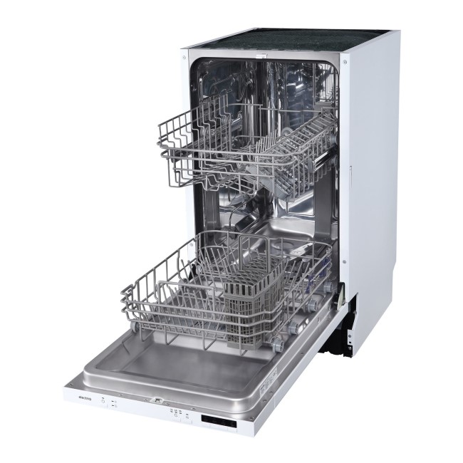 GRADE A2 - electriQ 10 Place Slimline Fully Integrated Dishwasher 