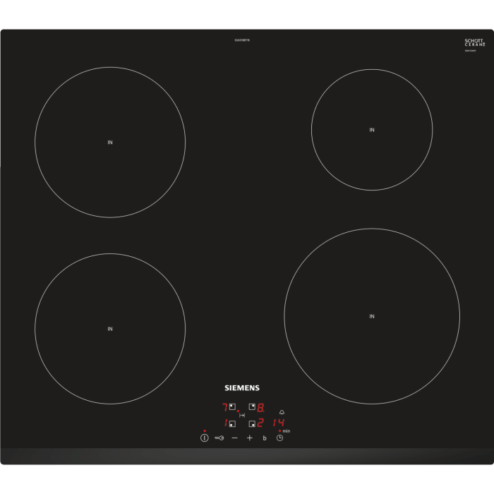 Siemens EU631BEF1B iQ100 Touch Control 59cm Four Zone Induction Hob