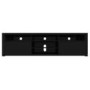 GRADE A1 - Large Black High Gloss TV Unit with Soundbar Shelf - TV's up to 70" - Neo