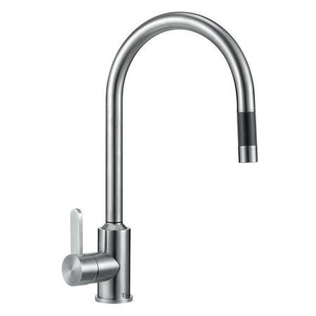 GRADE A1 - Taylor & Moore Eden Single Lever Stainless Steel Tap with Pull out Spray