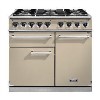Falcon 98470 1000 Deluxe Dual Fuel Range Cooker - Cream - Gloss Pan Stands