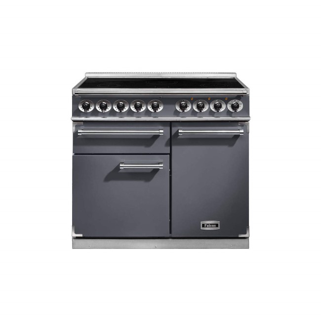 Falcon 1000 Deluxe 100cm Electric Range Cooker With Induction Hob - Slate