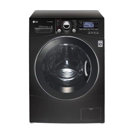 LG F1495KDS6 Steam Direct Drive 11kg 1400rpm Black Freestanding Washing Machine