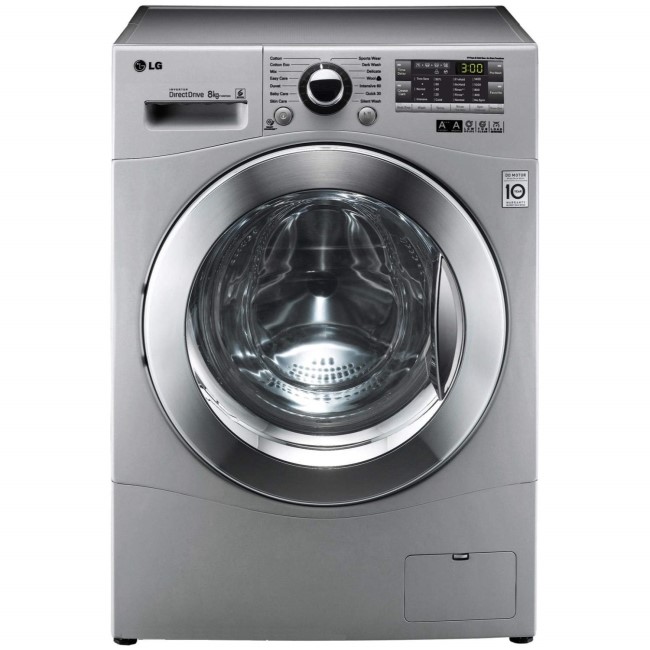 LG F14A8TDA5 6Motion Direct Drive 8kg 1400rpm Freestanding Washing Machine - Silver