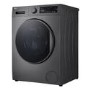 LG Steam 8kg 1200rpm Washing Machine - Dark Silver