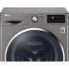 LG F4J6TN2S DirectDrive SmartThink Connectivity 8kg 1400rpm Freestanding Washing Machine-Shine Steel