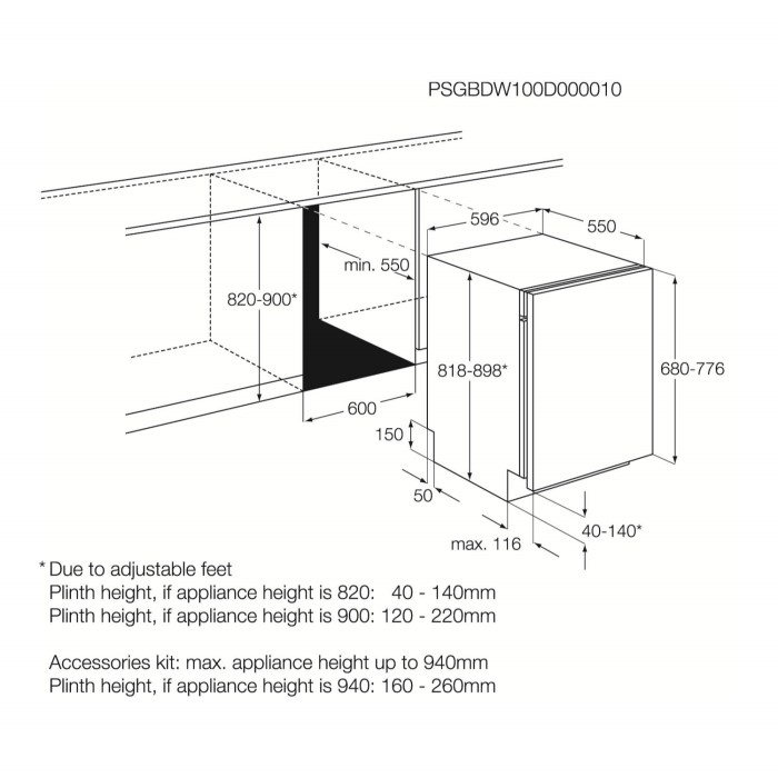 AEG F66602VI0P 13 Place Fully Integrated Dishwasher Appliances Direct