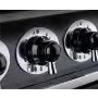 Falcon Deluxe 90cm Dual Fuel Range Cooker - Black & Brass