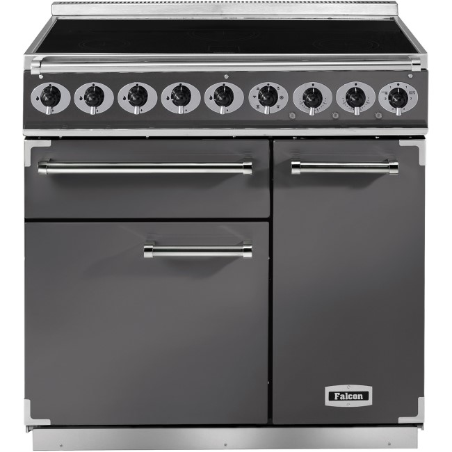Falcon Deluxe 90cm Electric Induction Range Cooker - Slate Grey