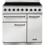 Falcon 82430 - 900 Deluxe Induction 90cm Electric Range Cooker - White And Nickel
