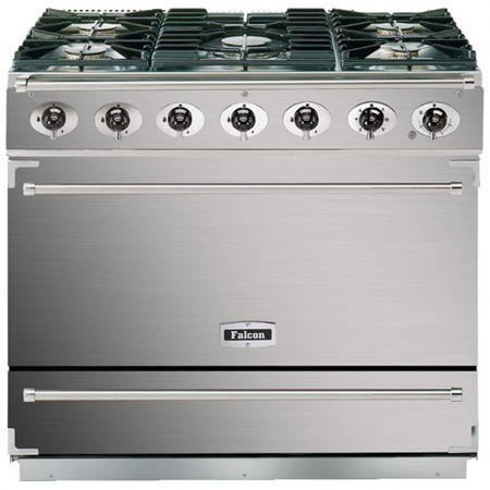 Falcon 90cm Dual Fuel Range Cooker with Dividable Single Oven - Stainless Steel