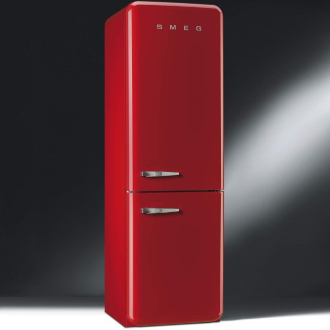 Smeg FAB32RFR Fifties Style Right Hand Hinge Freestanding Fridge Freezer - Red