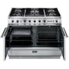 Falcon 79940 Continental 1092 110cm Dual Fuel Range Cooker - China Blue And Brushed Nickel - Gloss Pan Stands