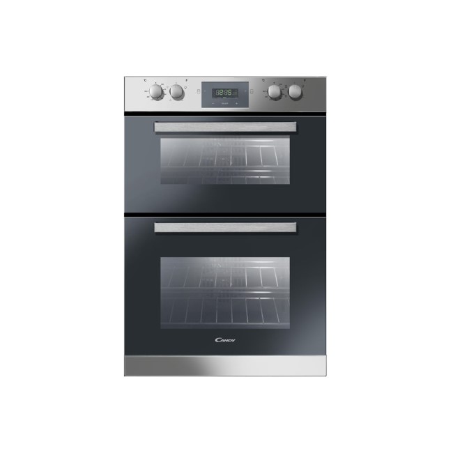 GRADE A1 - Candy FDP6109X Multifunction Electric Built-in Double Oven Stainless Steel
