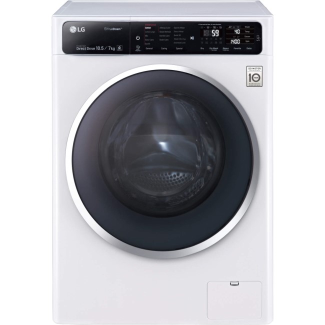 LG FH4U1JBH2N Direct Drive 10kg Wash 7kg Dry Freestanding Washer Dryer - White