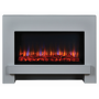 Suncrest White Freestanding Electric Fireplace Suite - Eggleston