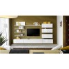 White High Gloss Entertainment Unit with Shelves for TVs up to 80&quot; - Neo